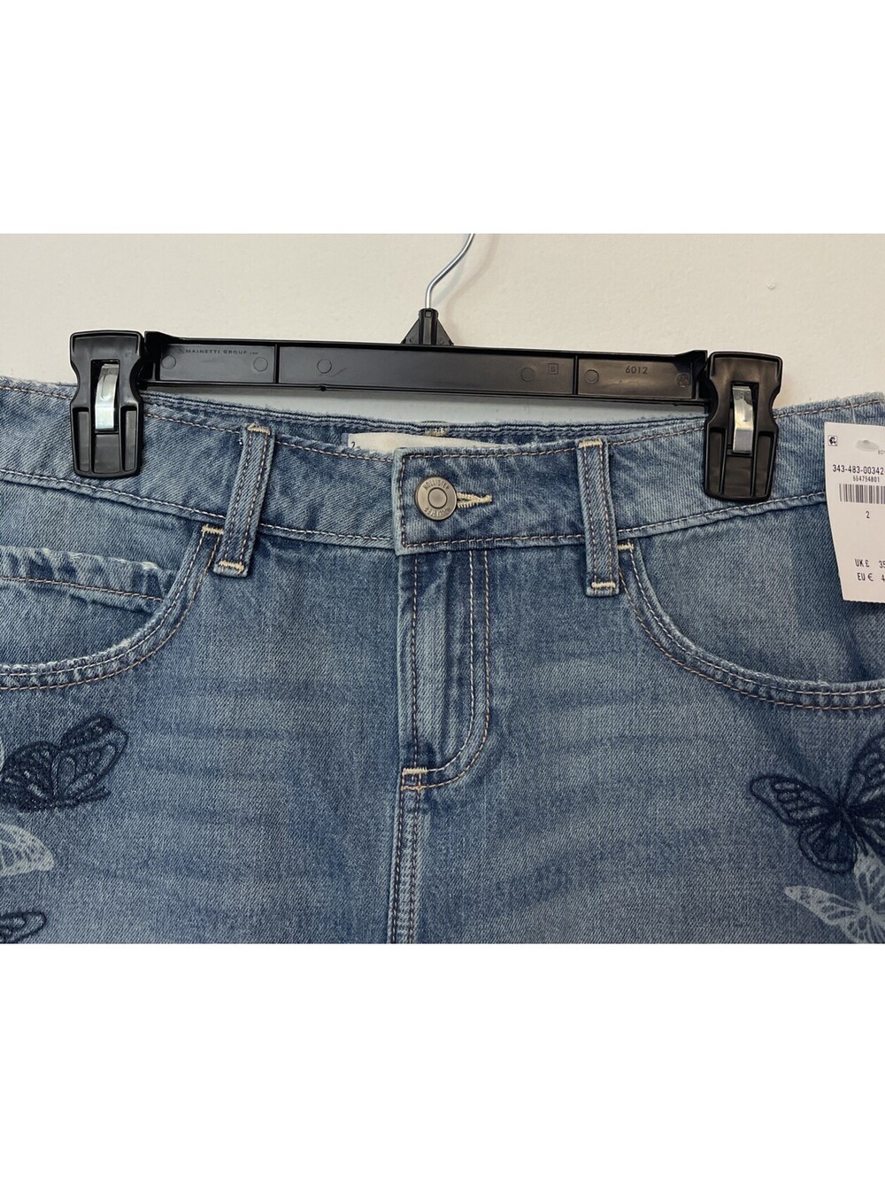 Hollister Womens Size 2 / w26 Denim Jean Mini Skirt W/Built In Shorts NWT! A5088 - Picture 3 of 8